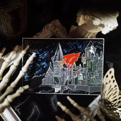 “The End of Law Era”Series Pins ––Hogwarts in flames.